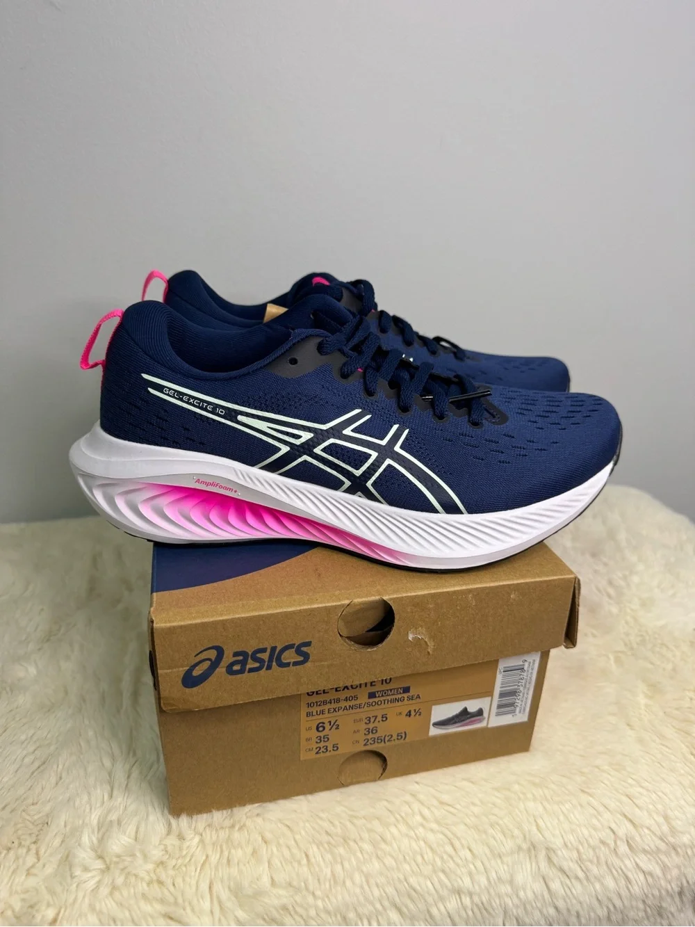 ASICS GEL-Excite 10 1012B418-405 Blue Expanse Low Top Lace Up Women